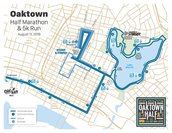 Oaktown Marathon Map