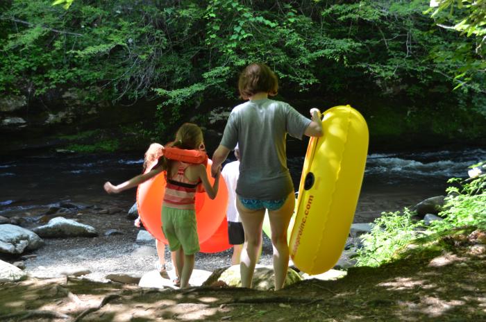 Tubing Mother and Child