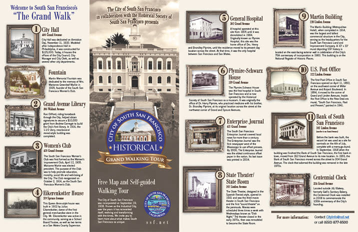 Image of South San Francisco Historical Walking Tour Guide PDF.