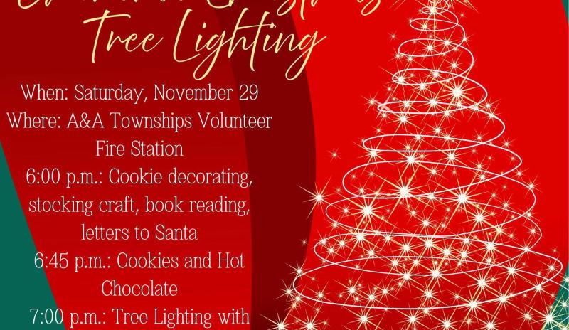 On Saturday, Nov. 29, at the A&A Townships Fire Station, the 2nd annual Eminence Christmas Tree Lighting will take place beginning at 6 pm.