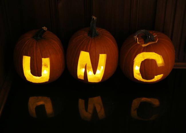 UNC Carved Pumpkins