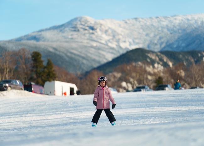 Cannon Mountain - Girl Skiing