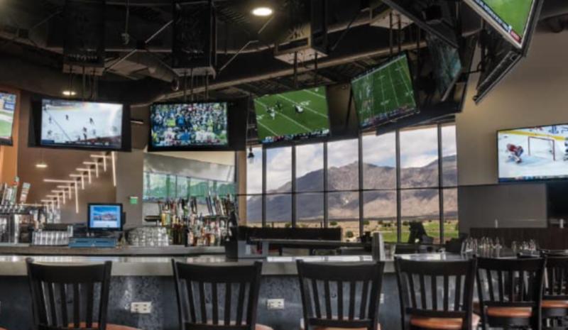 Interior look at the Sandia Sports Bar at the Sandia Resort and Casino