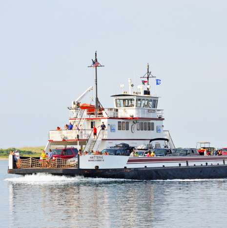 The Hatteras Ferry In The Outer Banks Of North Carolina