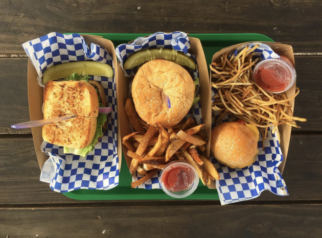 Sandwich Burger Fries