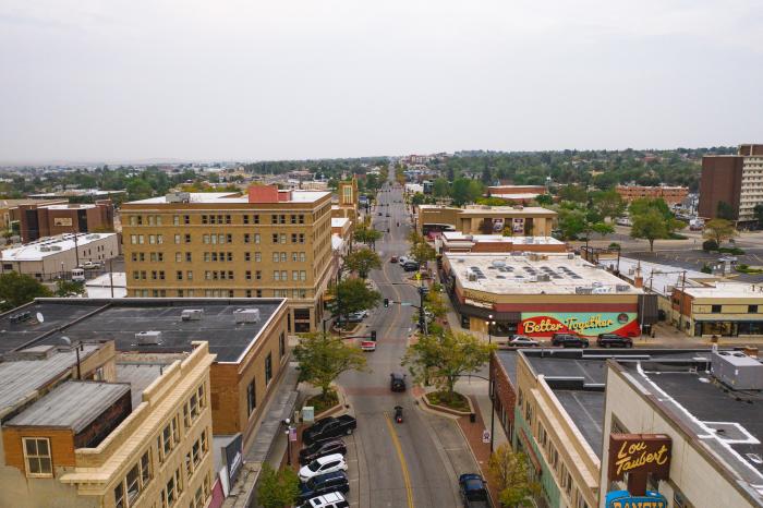 Downtown Casper Aerial View