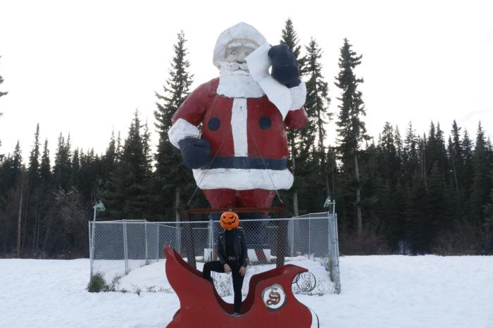 Santa Claus Pumpkin Head