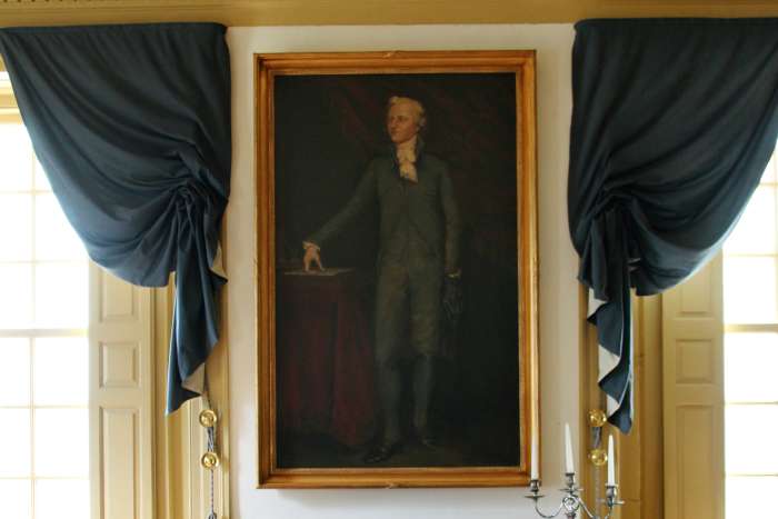 Hamilton painting at Schuyler Mansion