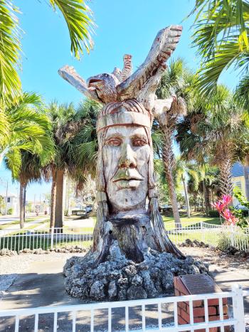 Calostimucu Statue by Peter Toth in Punta Gorda FL