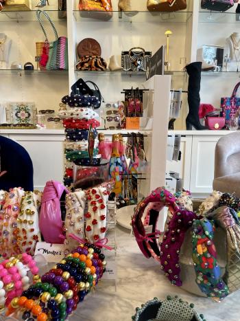 colorful headbands, purses, and accessories at Monkee's of Frisco