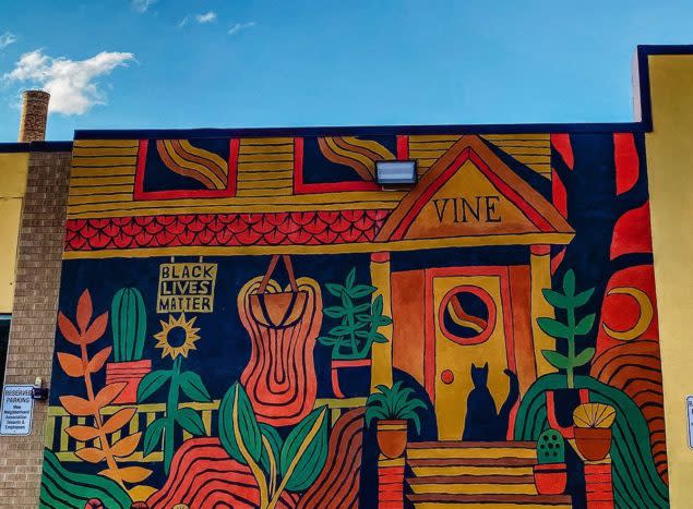 A colorful BLM Mural