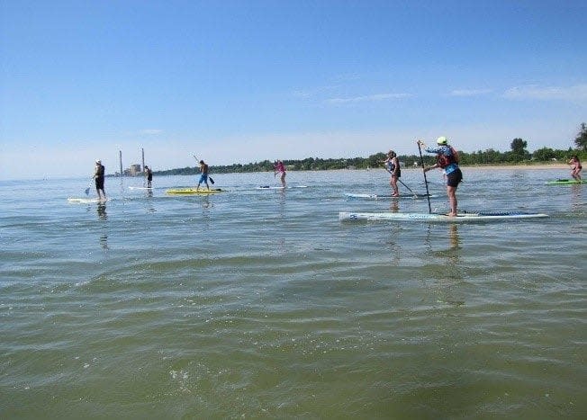 stand-up paddle boarding