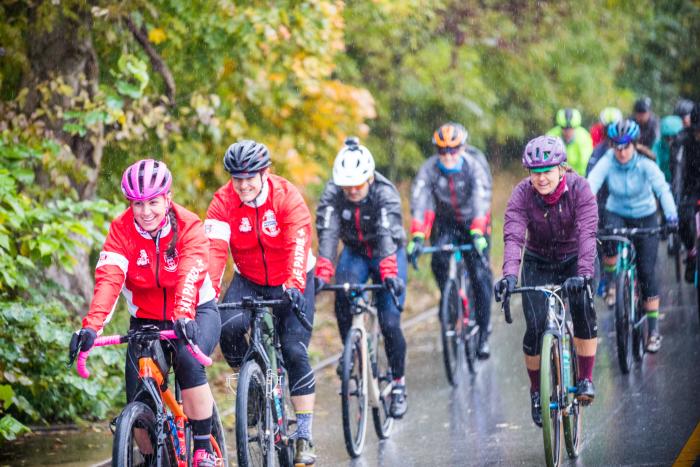 biking in the fall and in the rain - used for a biketober and september blog