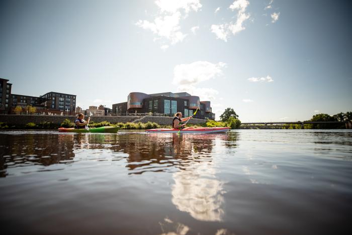 Kayaking at the Confluence of Eau Claire River and Chippewa River_photo by Travel Wisconsin