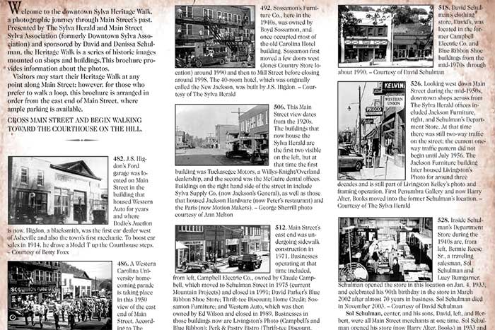 Sylva Heritage Walk