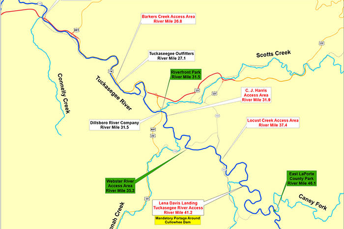 Tuckasegee River Map
