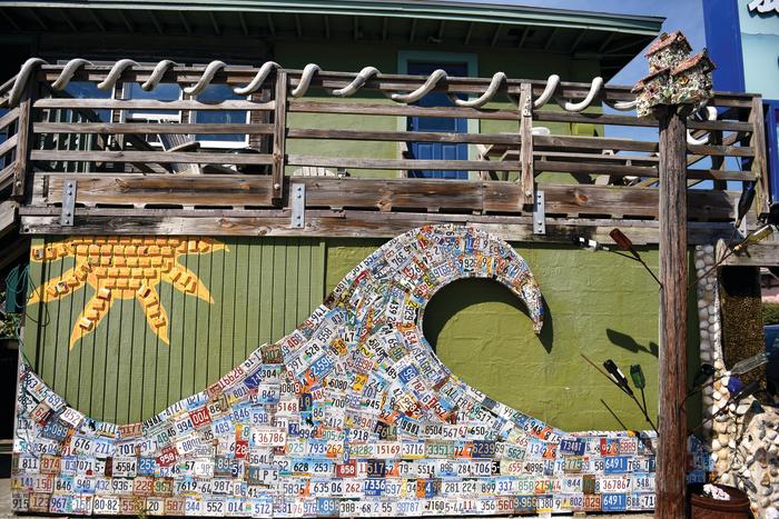 license plate wave art sea green gallery