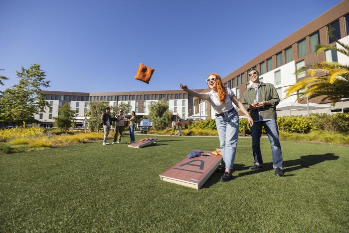 Ameswell - Cornhole Throwing Team Building
