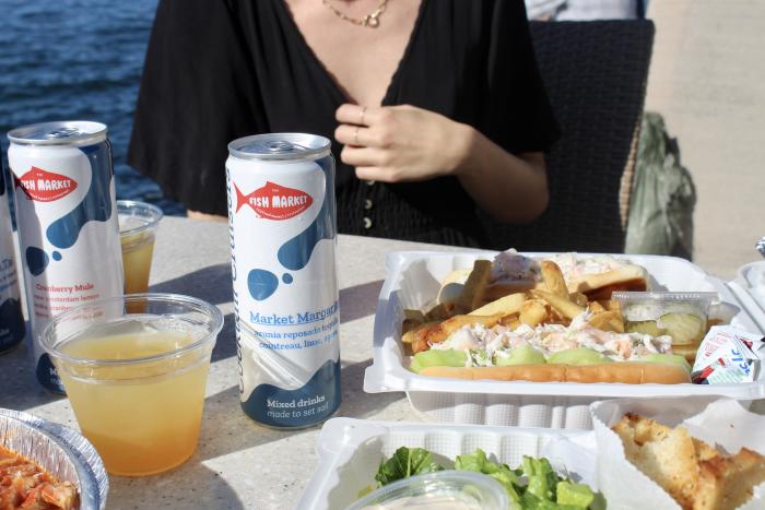 Takeout Lunch & Cocktail Cruisers at the Fish Market in San Mateo, CA