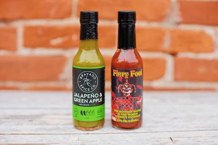 Jalapeno and Fiery hot sauce's at Hot Sauce Werks