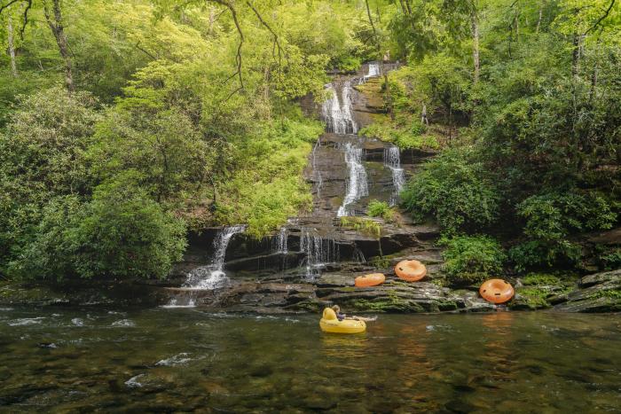 Tubing and Waterfall