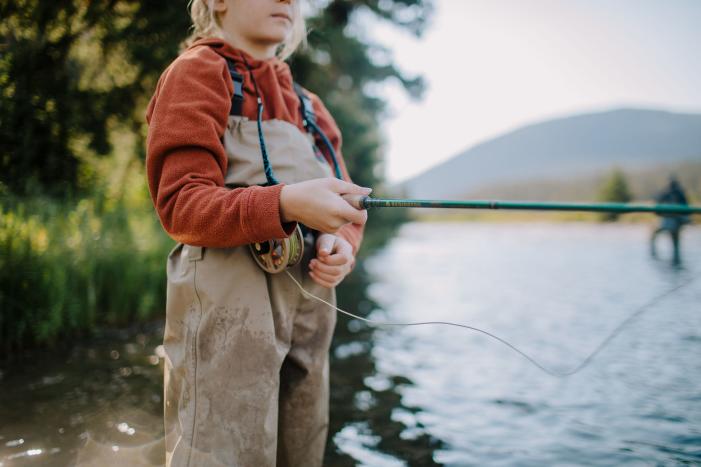 Fly fishing on the Gallatin