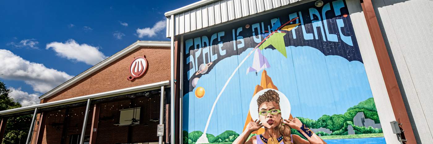 Space is Our Place mural - Jeff White