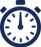 Chronometer icon representing short-term parking.