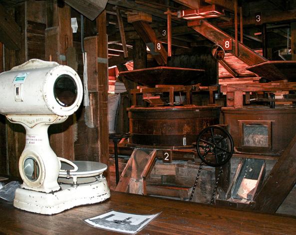 Image of Bonneyville Mill County Park inside the mill