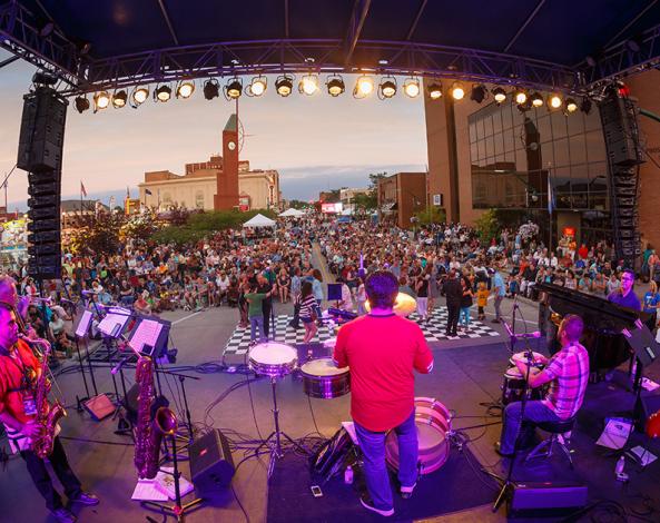 Stage at Elkhart Jazz Festival