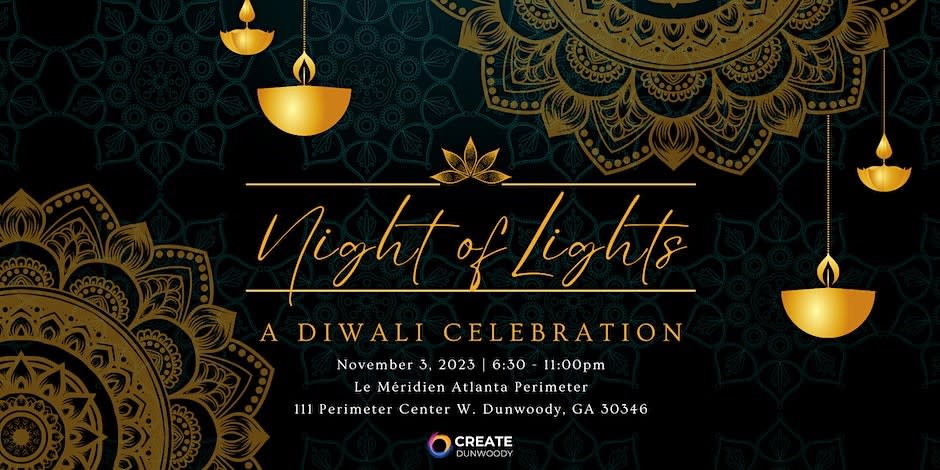 Diwali Night of Lights Create Dunwoody Flyer