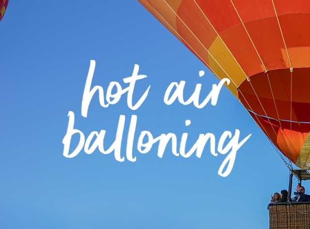 hot air balloon rental