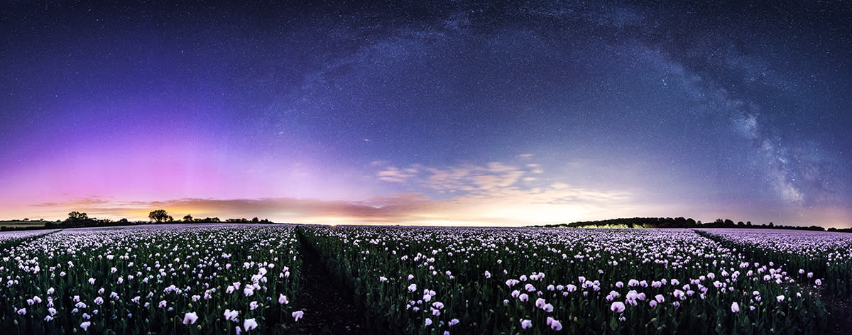 Dorset Aurora And Milky Way and Andromeda