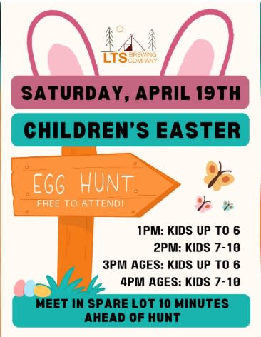 LTS 2025 egg hunt graphic