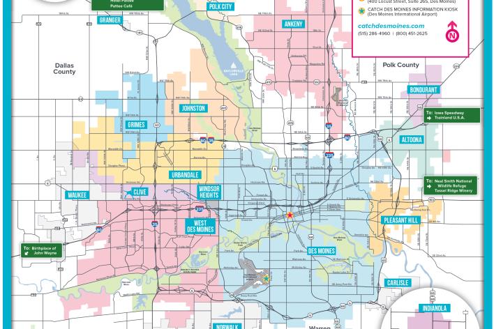 Map Of Downtown Des Moines Greater Des Moines Maps | Downtown & Surrounding Areas