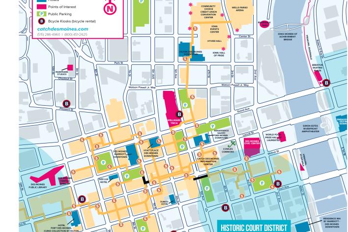 Map Of Downtown Des Moines Greater Des Moines Maps | Downtown & Surrounding Areas