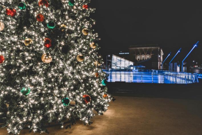 Christmas Tree by Brenton Skating Plaza