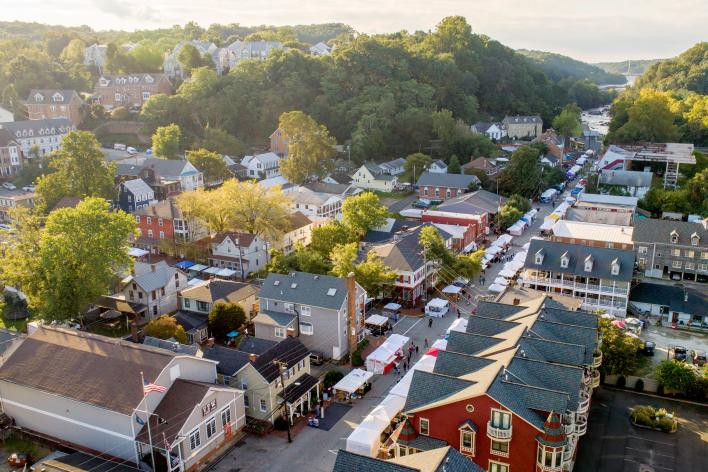 Birds eye view: the Town of Occoquan