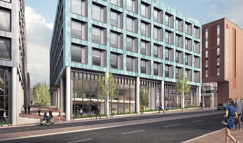 CGI representation of 3 Smithfield office building