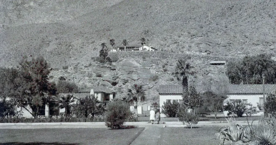 Desert Inn with Odonnell house above.