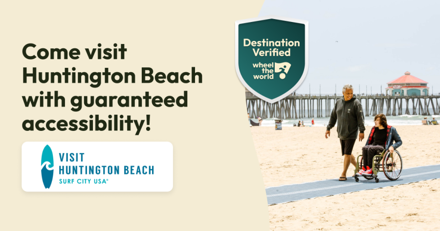 Accessibility photo with the verified destination seal