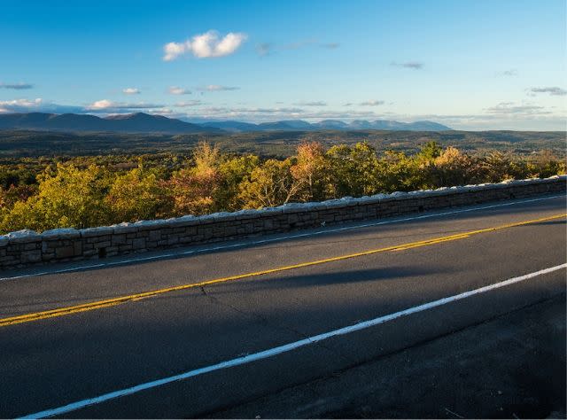 View of the Catskills along scenic Route 44/55