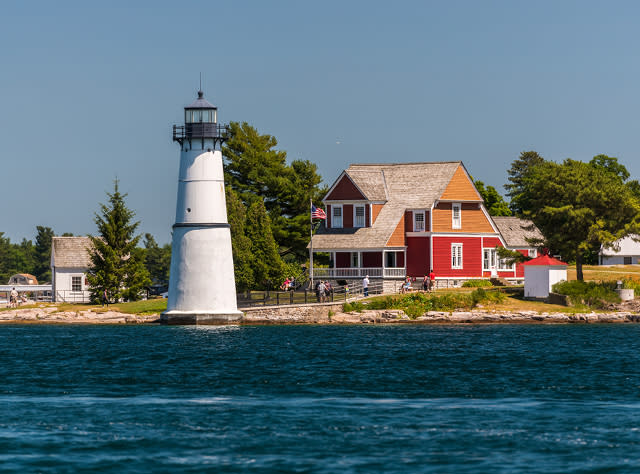 A landscape photo of Rock Island Lighthouse State Park