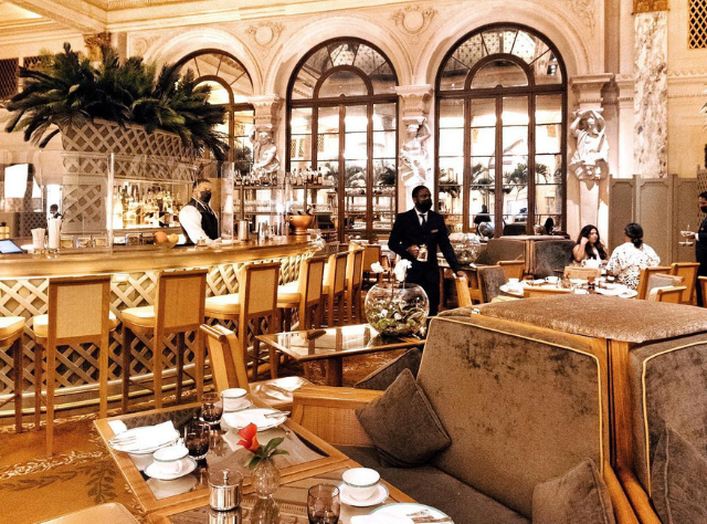 Palm Court at The Plaza Hotel in New York City