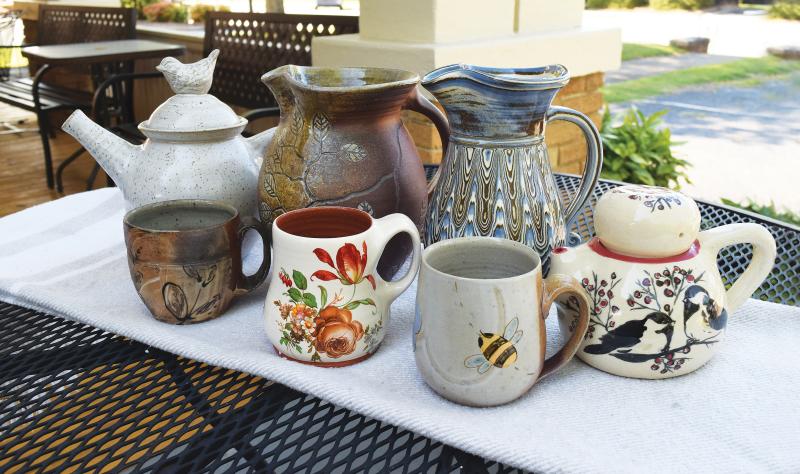 Seagrove Pottery Teapots and Tea Cups