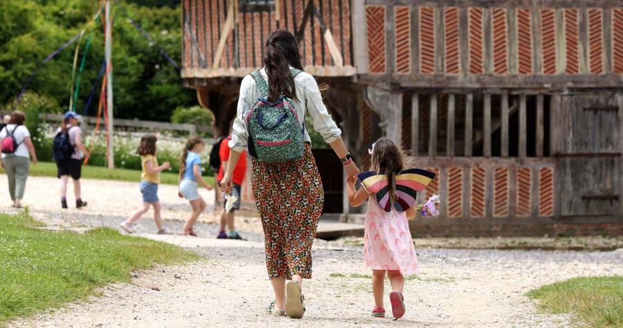Families enjoying Weald & Downland Museum