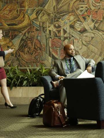 Business People at Convention