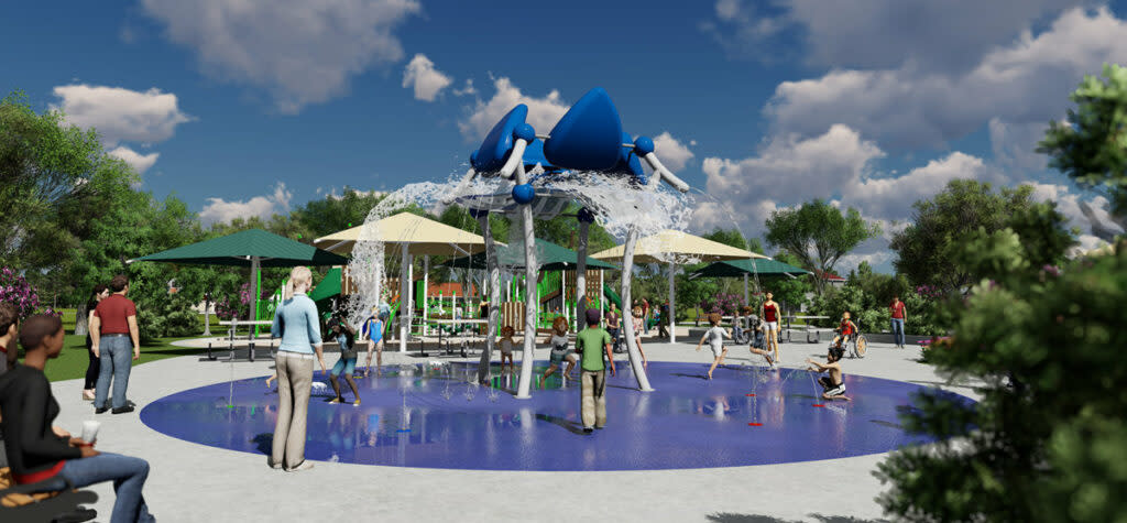 Massive Spalsh Splash-Pad at Gateway Park