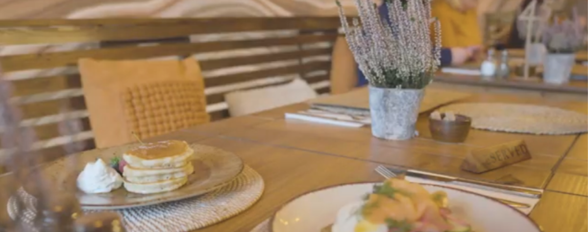 Pancakes at Wild Organic Eatery in Beverley