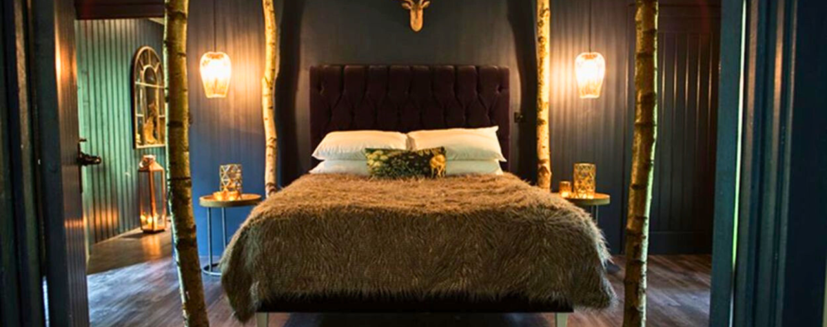 A cosy king size bed at the North Star Club